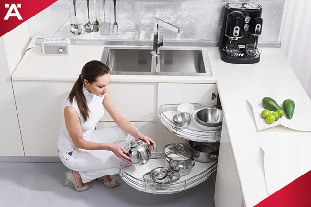 Bí quyết giúp tủ bếp tối ưu hóa 95% diện tích sử dụng