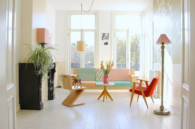 Cách phối gam màu pastel cho phòng khách mang phong cách Scandinavia "chuẩn không cần chỉnh"