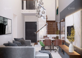 Thiết kế nội thất Căn hộ DUPLEX dự án Feliz En Vista 2BR / PN /(2 phòng ngủ) 102.58m2 -90.24m2