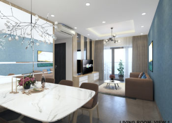 Thiết kế nội thất Căn hộ 3PN dự án Feliz En Vista diện tích 106m2 – 95m2 (3BRA)