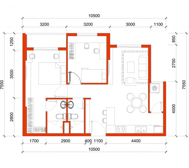 Tư vấn thiết kế nội thất chung cư Masteri Thảo Điền 64.6m2