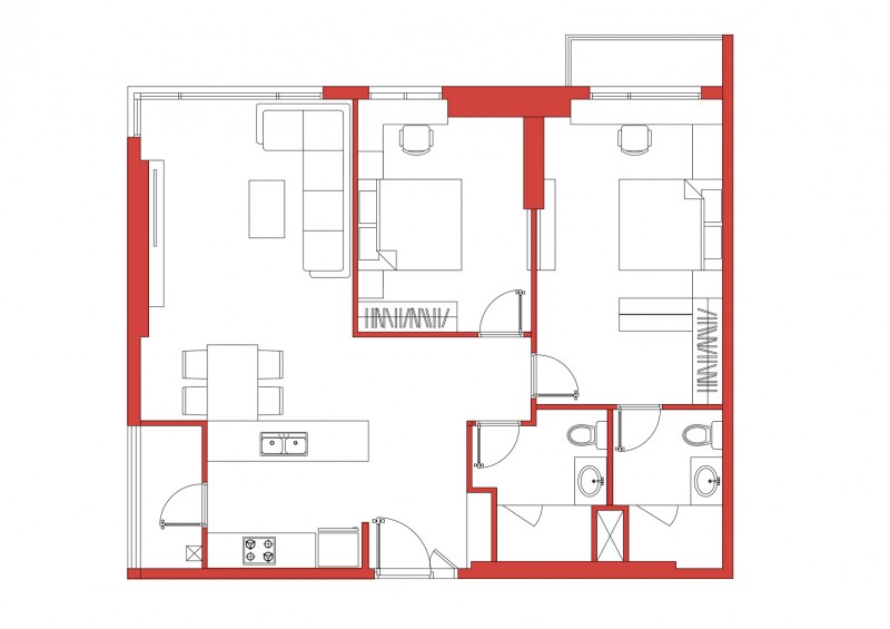 Tư vấn thiết kế nội thất chung cư Sunrise City &#8211; 70m2