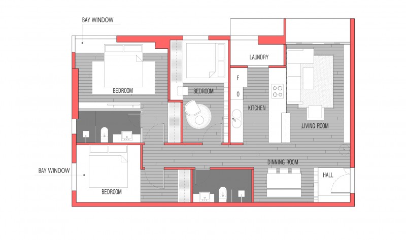 Tư vấn thiết kế nội thất chung cư Sunrise City North 112.18m2