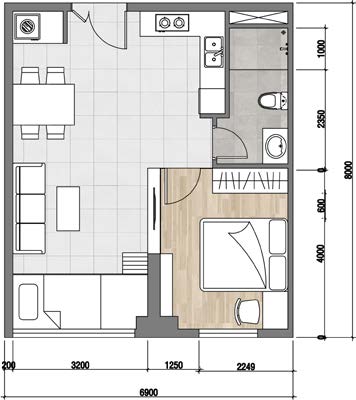 Tư vấn thiết kế nội thất chung cư Sunrise City 50m2