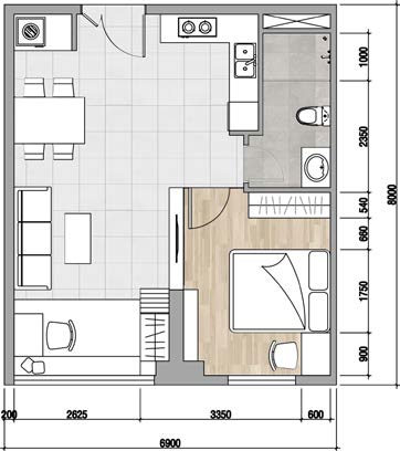 Tư vấn thiết kế nội thất chung cư Sunrise City 50m2