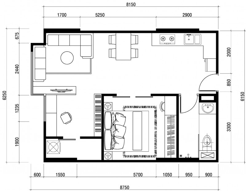 Tư vấn thiết kế nội thất chung cư Flora Anh Đào 54m2