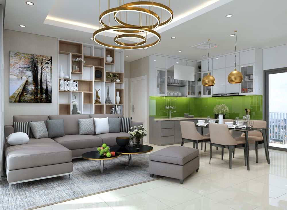 Thiết kế nội thất căn hộ chung cư 103m2 Everrich Infinity &#8211; Anh Vương