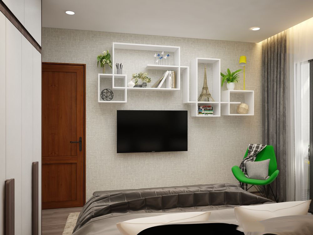 Thiết kế nội thất chung cư Tecco Green Nest 60m2 &#8211; Anh Chiến