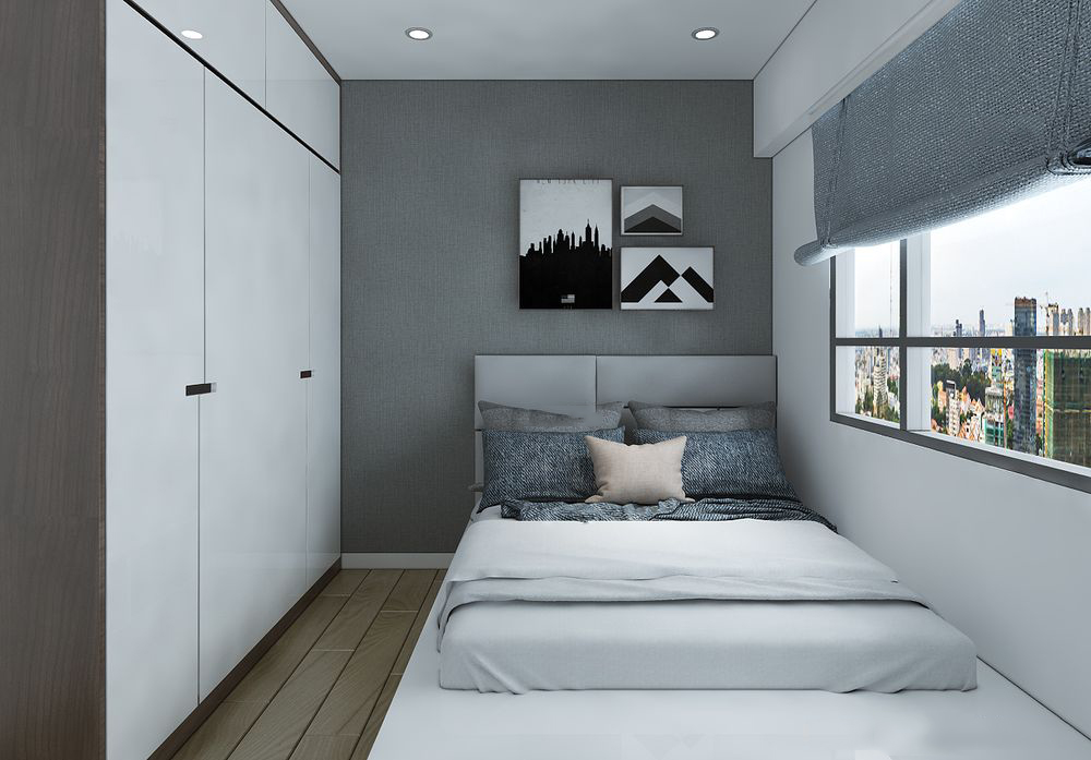 Thiết kế nội thất chung cư Masteri Thảo Điền 64m2 – Chị Phương