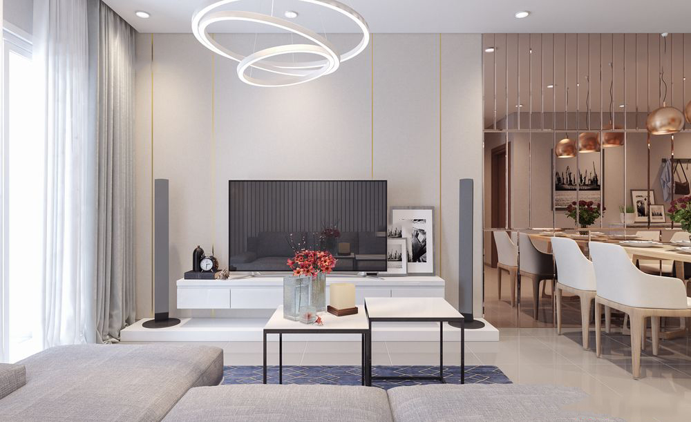 Thiết kế nội thất chung cư Lexington 66m2 – Chị Trang