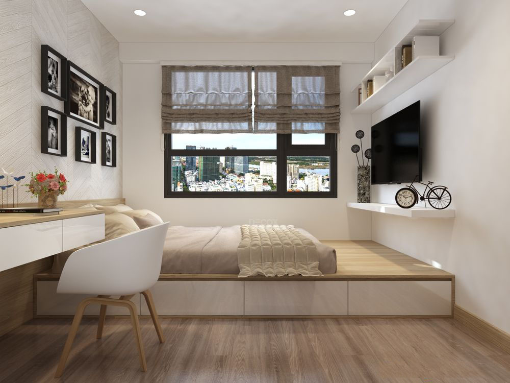 Thiết kế nội thất chung cư Masteri Thảo Điền 68m2 – Chị Phương