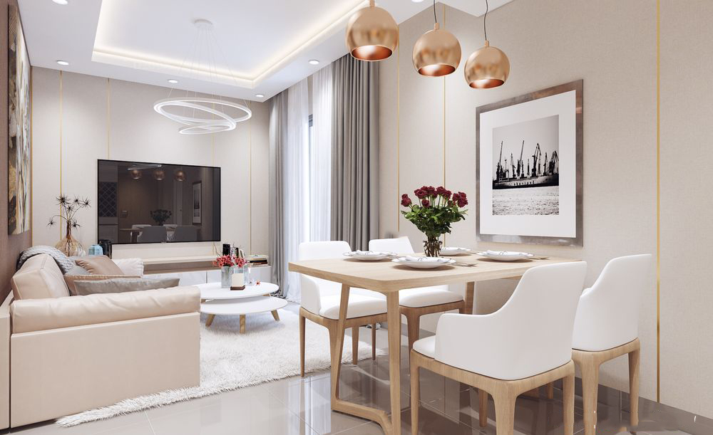 Thiết kế nội thất chung cư Masteri Thảo Điền 73m2 – Anh Kim
