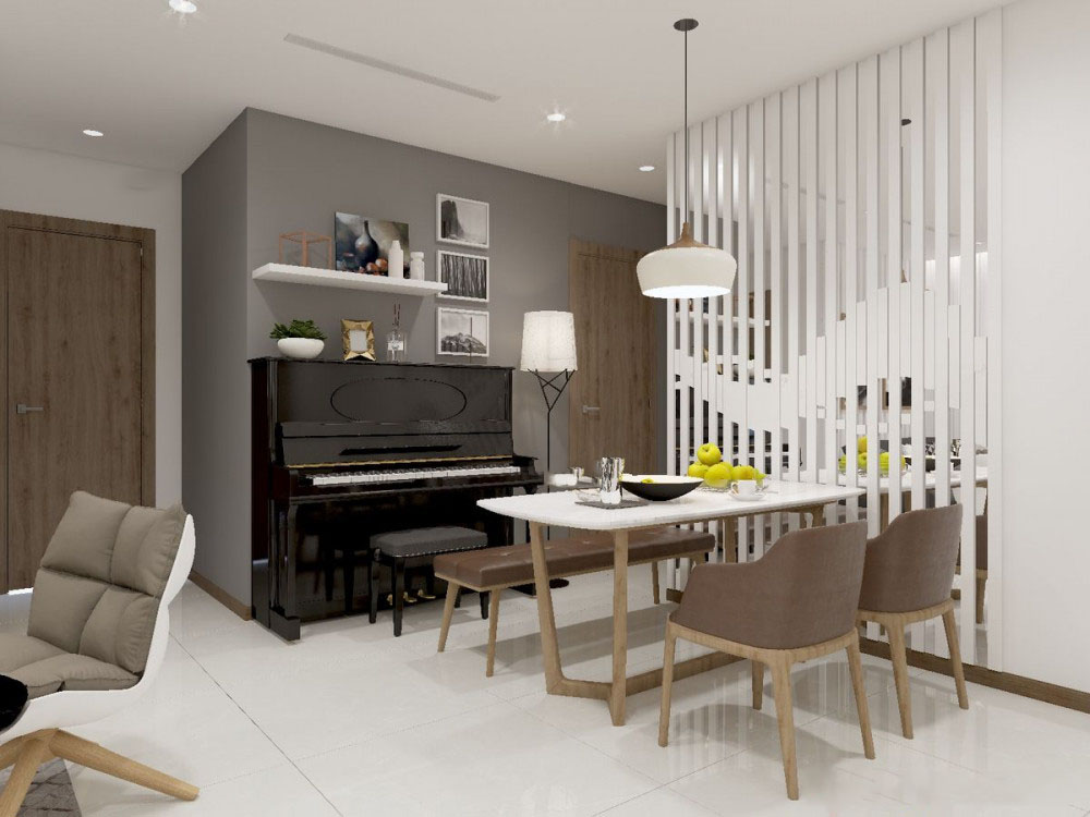 Thiết kế nội thất chung cư 98m2 Vinhomes Central Park – Anh Huy