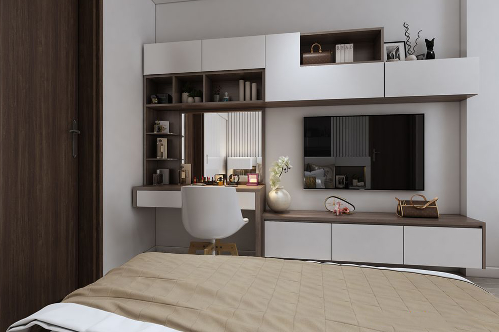 Thiết kế nội thất căn hộ chung cư 85m2 Everrich Infinity – Chị Liên