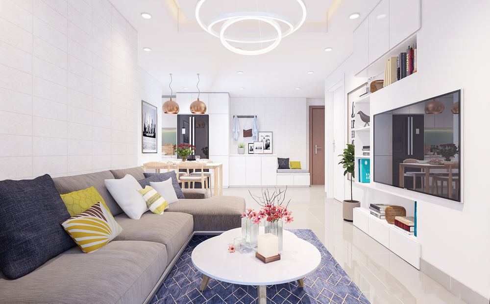 Thiết kế nội thất chung cư 68m2 Masteri Thảo Điền – Anh Dũng