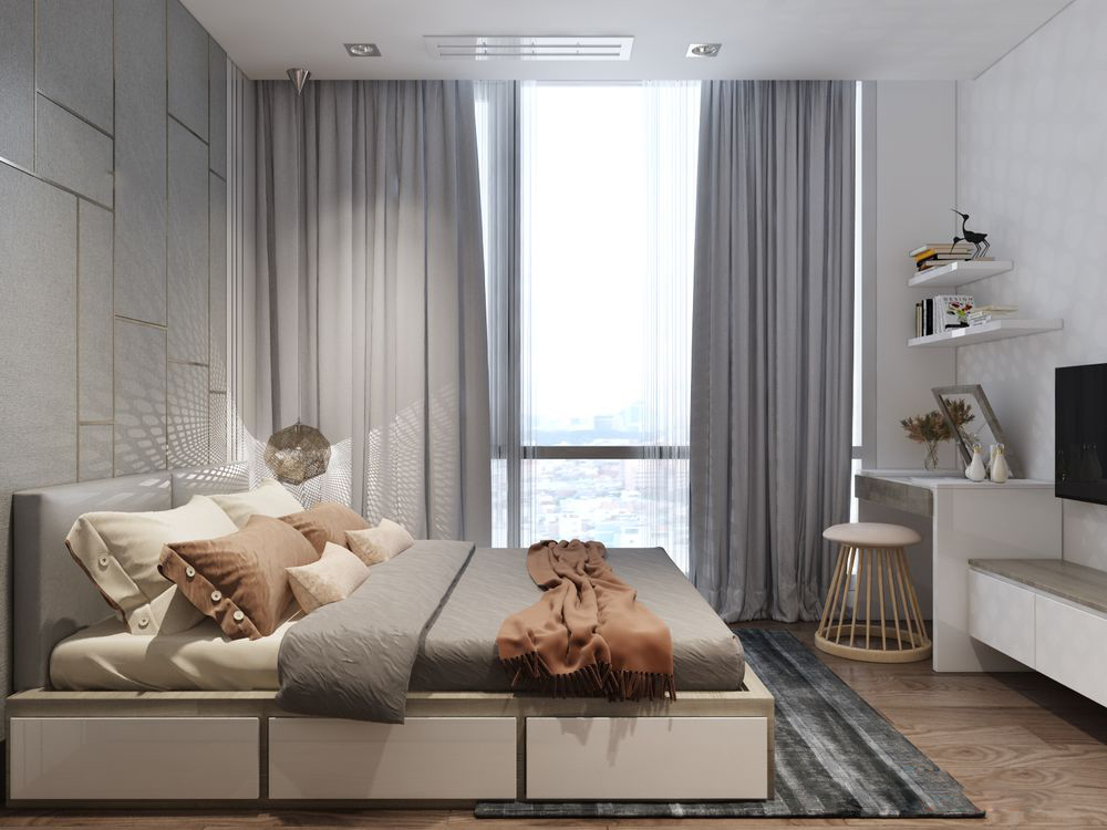 Thiết kế nội thất chung cư 65m2 Vinhomes Central Park – Chị Châu