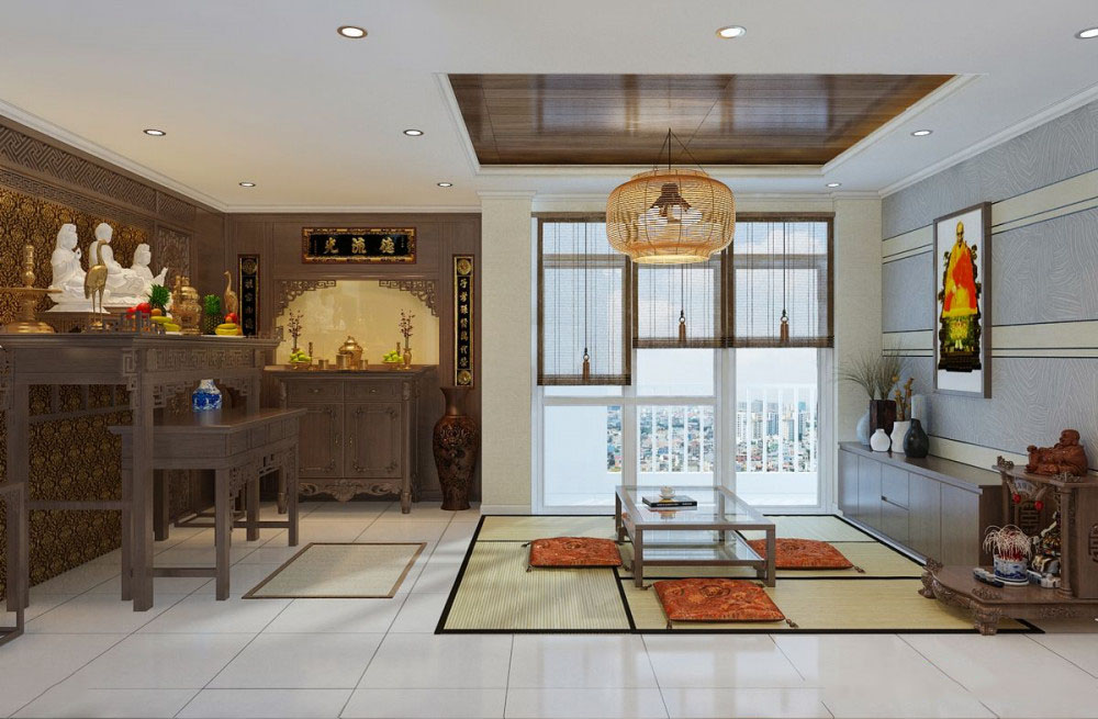 Thiết kế nội thất chung cư 78m2 Him Lam Chợ Lớn &#8211; Chị Phương