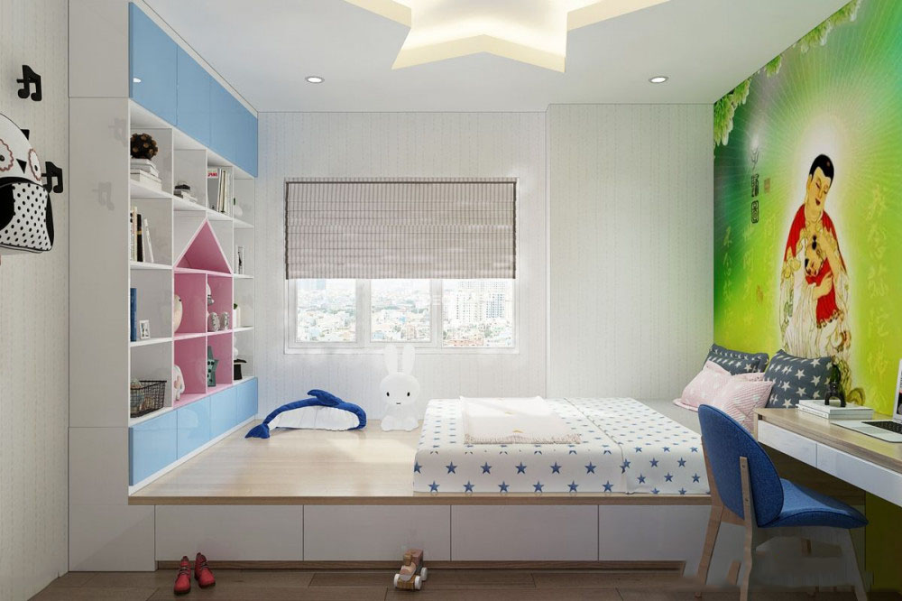 Thiết kế nội thất chung cư 78m2 Him Lam Chợ Lớn &#8211; Chị Phương
