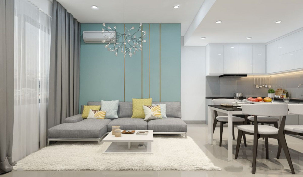 Thiết kế nội thất chung cư Masteri 65m2 – Chị Nghĩa