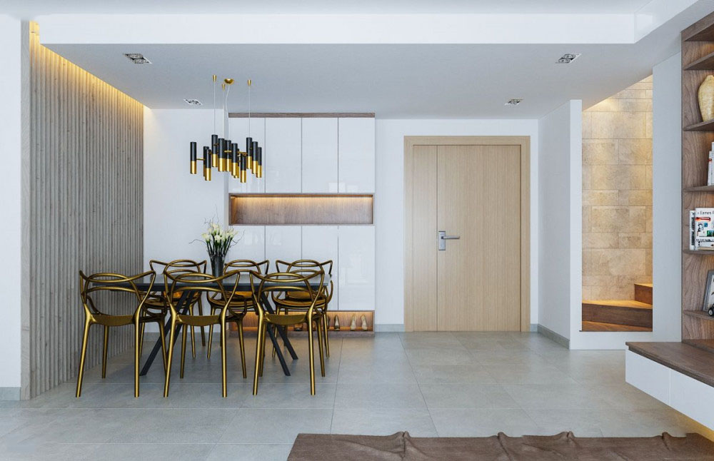 Thiết kế nội thất căn hộ duplex 131m2 Masteri Thảo Điền &#8211; Chị Trang