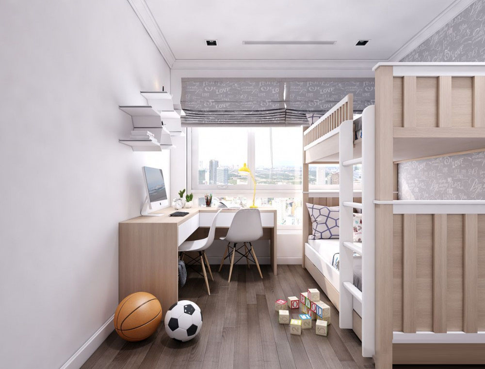 Thiết kế nội thất chung cư 75m2 Vinhomes Central Park &#8211; Anh Duyên