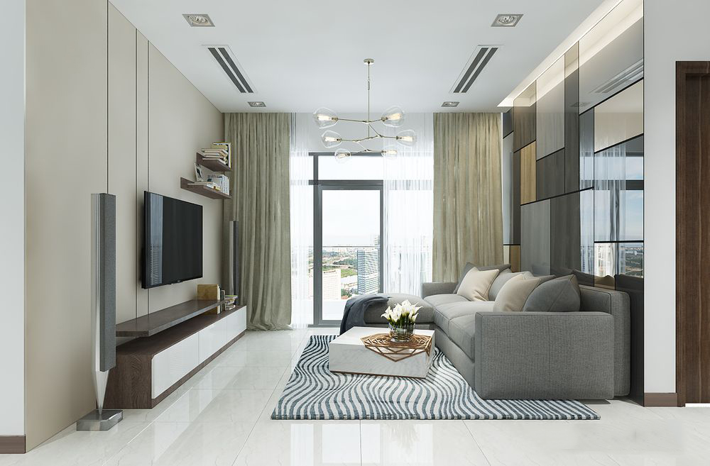 Thiết kế nội thất chung cư 103m2 Vinhomes Central Park – Chị Phượng