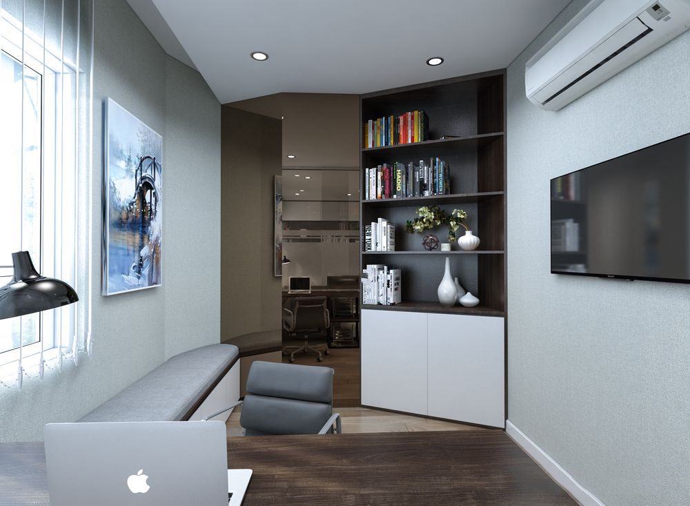 Thiết kế nội thất căn hộ officetel Everrich Infinity 44m2 &#8211; Anh Vương