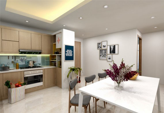 Thiết kế nội thất chung cư Homyland 2, 95m2 &#8211; Ms Linh