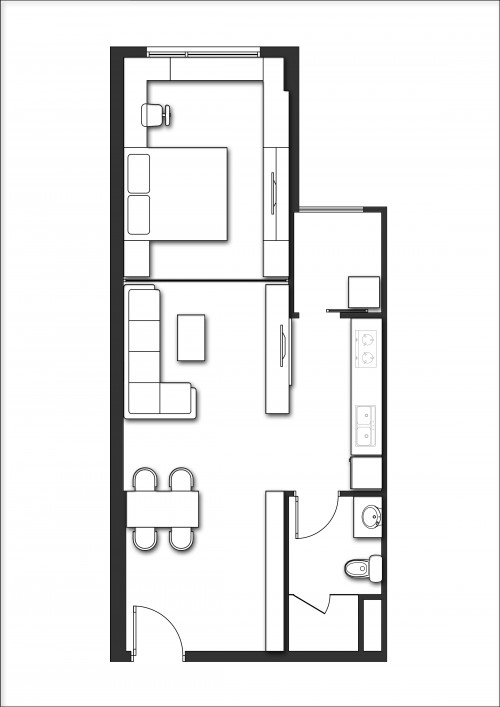 Thiết kế nội thất chung cư Lexington 48.5m2 &#8211; anh Ngọc Anh