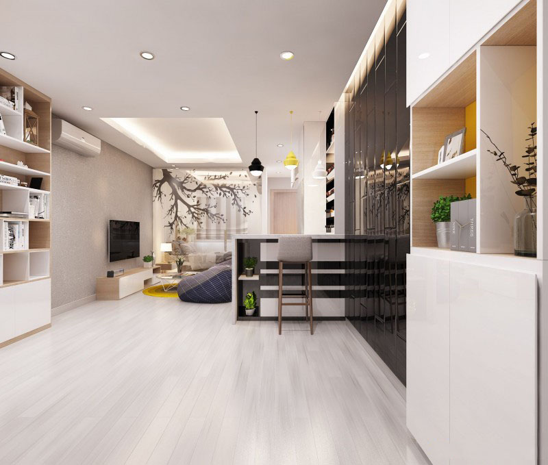 Thiết kế nội thất chung cư 8X Đầm Sen 45m2