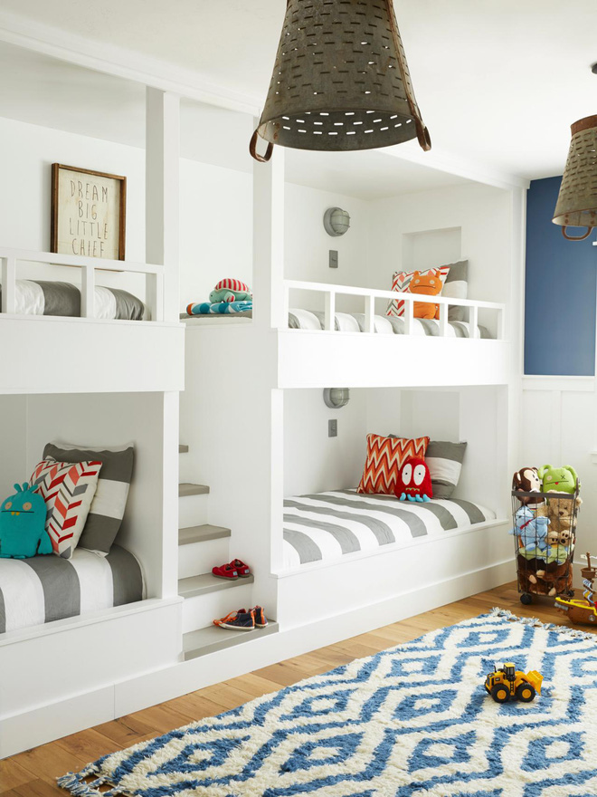 11 mẫu giường tầng đẹp, gọn cực đáng tham khảo cho những gia đình nhà chật mà đông con