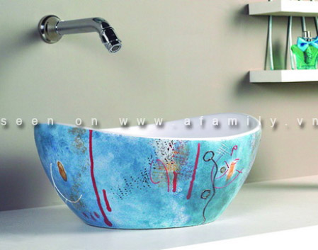 Phòng tắm sành điệu với bồn rửa cực đẹp mắt
