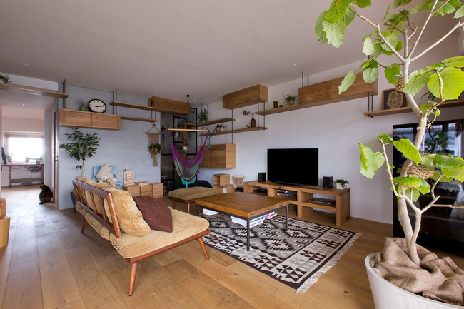 Ngắm căn hộ độc đáo với nội thất đầy sáng tạo của đôi vợ chồng người Nhật