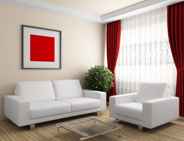 10 cách phối màu đỏ và trắng giúp phòng khách nổi bần bật mà không mất nhiều công sức