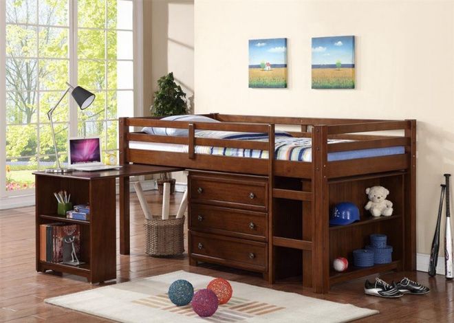 7 mẫu giường ngủ kết hợp bàn học nhìn là muốn mua ngay về cho con