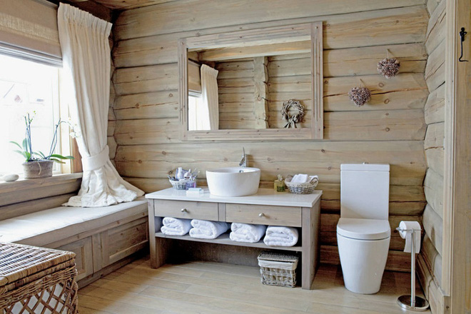 Những nhà tắm bằng gỗ chỉ liếc mắt trông qua cũng đủ khiến bạn xao xuyến