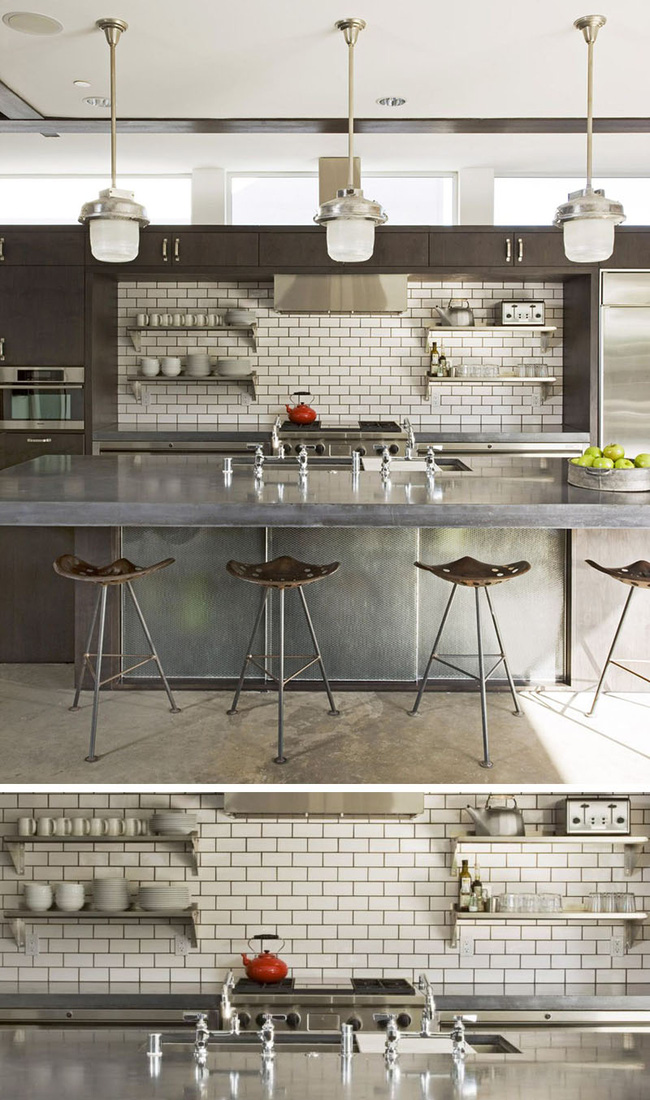 9 mẫu gạch ốp nhà bếp theo phong cách hình học cho chị em tùy ý lựa chọn