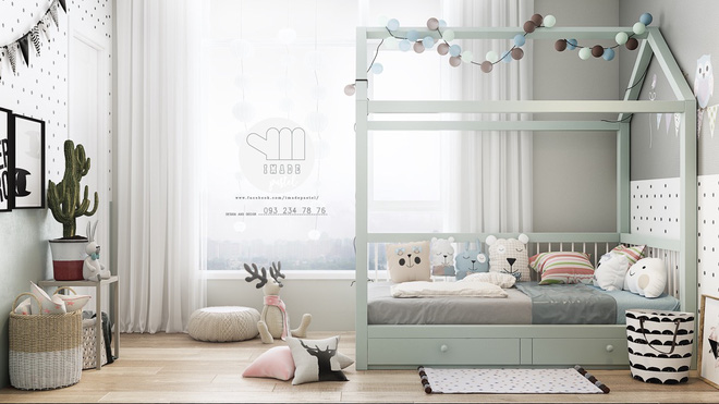 Những mẫu phòng ngủ đẹp mê ly như thế giới thần kỳ dành cho trẻ nhỏ