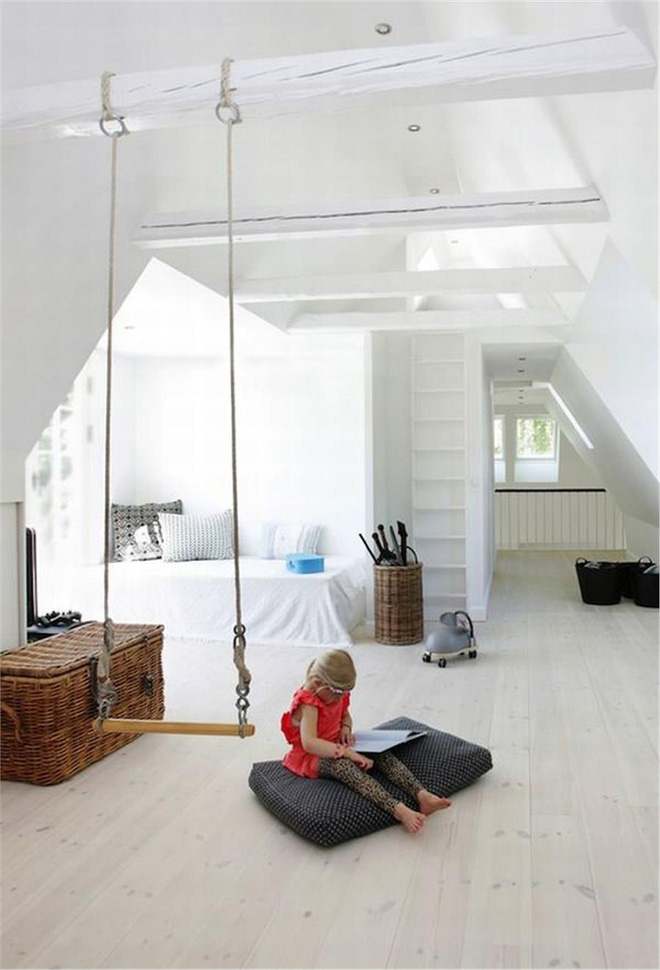 Swing: Ý tưởng thiết kế mà trẻ con hay người lớn đều ao ước được có trong nhà