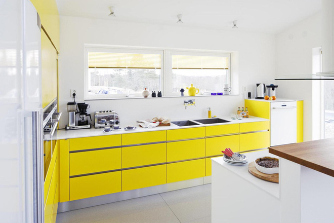 Những phòng bếp làm bừng sáng không gian sống gia đình