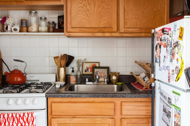 Căn hộ 30m² nhưng có cả góc thiền và khu vườn xanh mướt mắt của cặp đôi cá tính - Ảnh 14. Căn hộ 30m² nhưng có cả góc thiền và khu vườn xanh mướt mắt của cặp đôi cá tính